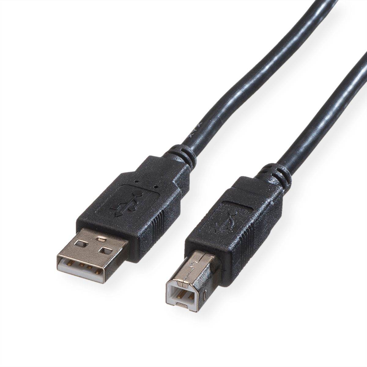 ROLINE USB2.0 Kabel, A-B, ST/ST, schwarz, 3m