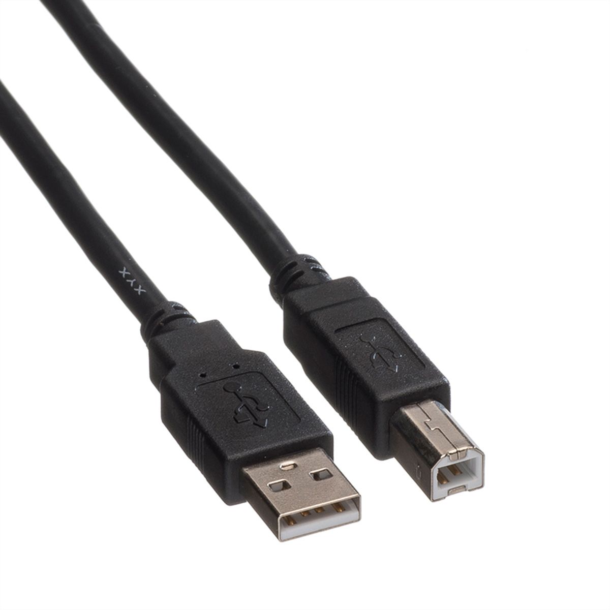 ROLINE USB2.0 Kabel, A-B, ST/ST, schwarz, 3m