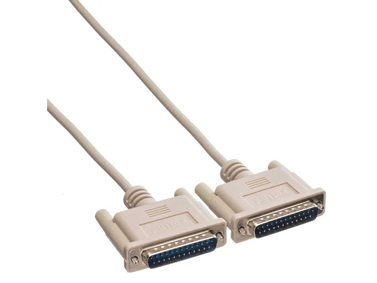 ROLINE RS232 Kabel DB25-DB25, ST/ST,1,8m