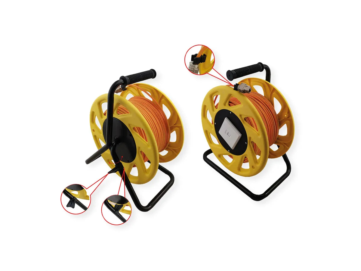 ROLINE Netzwerk Kabeltrommel Cat.6A S/FTP, 60m