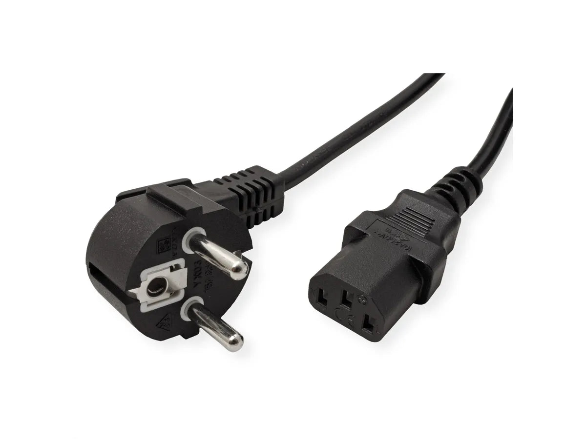 Netzkabel gerade IEC-BU,1,8m,schw.
