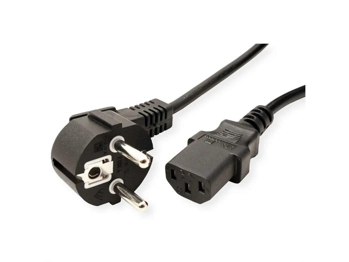 Netzkabel gerade IEC-BU,1,8m,schw.