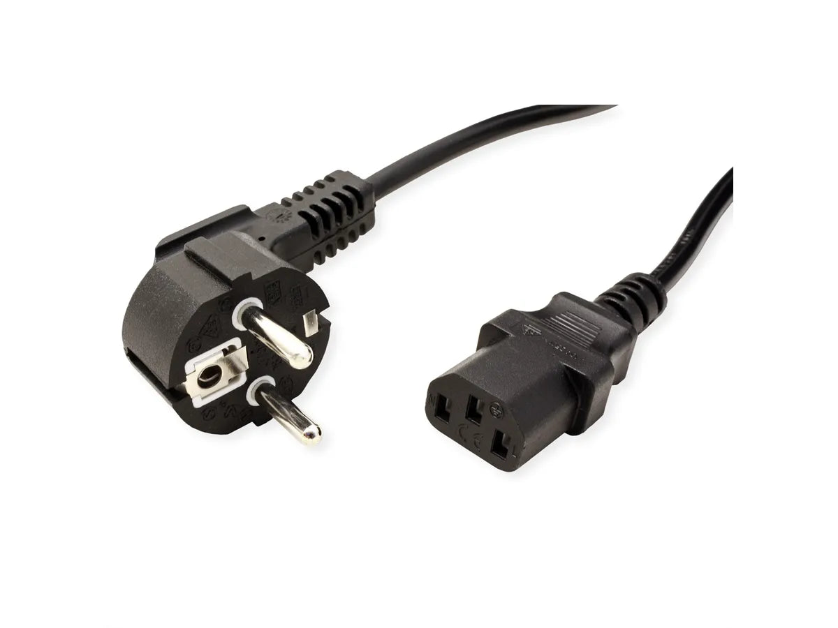 Netzkabel gerade IEC-BU,1,8m,schw.
